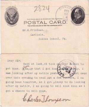 Charles (Klah) Thompson Student File Charles (Klah) Thompson Student File