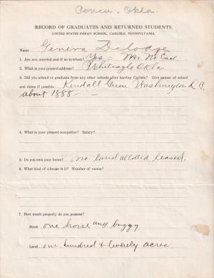 Geneva De Lodge Student File