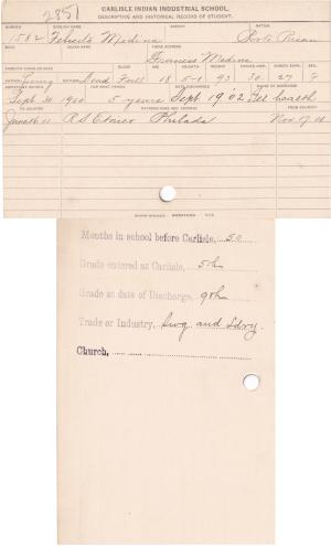 Felicita Medina Student File