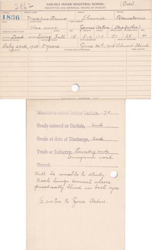 Madeline Bruno Student File