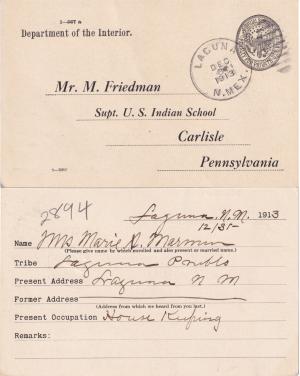 Maria S. Marmon Student File