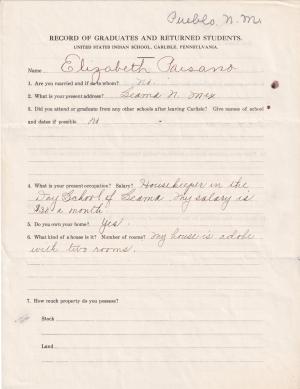 Edith Marmon Student File