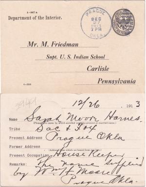 Sarah E. Moore Student File