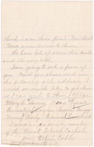 Ethel Daniels Student File