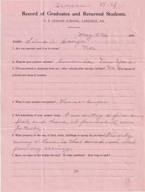 Salina George Student File