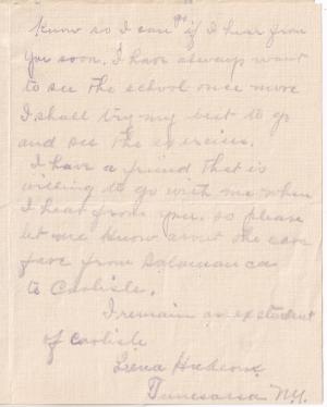 Lena Hudson Student File