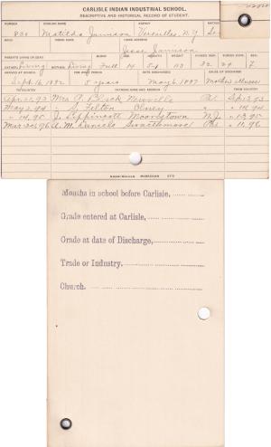 Matilda Jamison Student File
