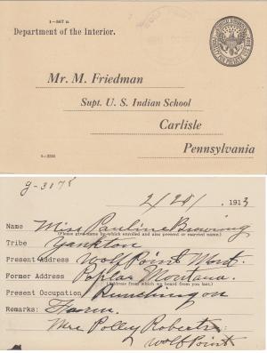 Polly Browning Student File