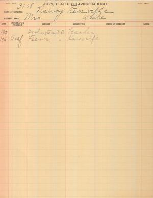 Nancy Renville Student File Nancy Renville Student File