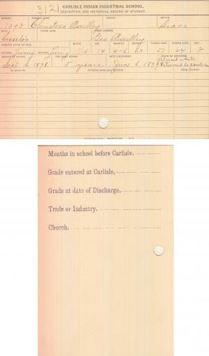 Christina Bailly Student File Christina Bailly Student File