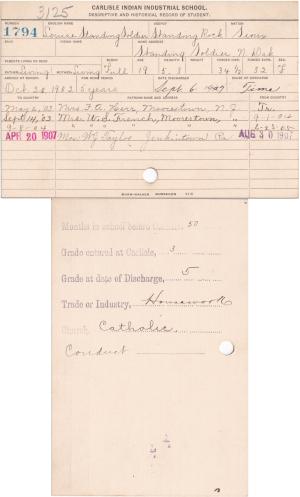 Louise Standing Soldier Student File
