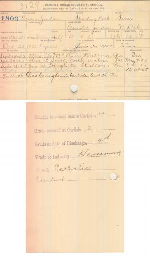 Bessie Jordan Student File Bessie Jordan Student File