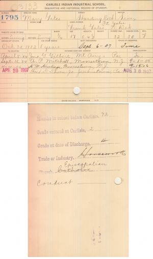 Mary Gates Student File