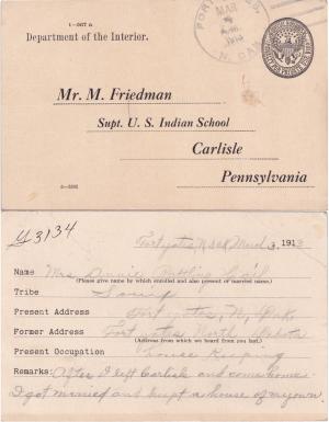 Anna Clara Cowhead (Two Kills) Student File