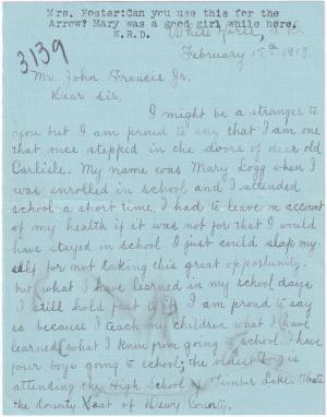Mary Logg Student File