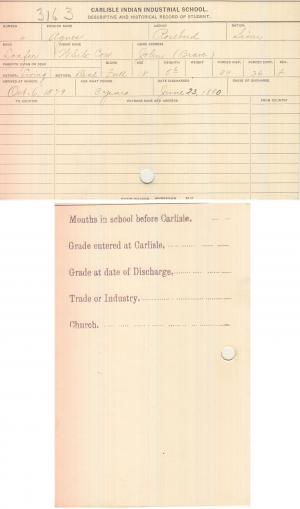 Agnes (White Cow) Student File Agnes (White Cow) Student File