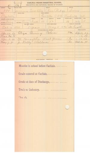 Jemima Two Elks Student File Jemima Two Elks Student File