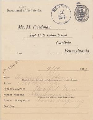 Lucinda Le Roy Student File