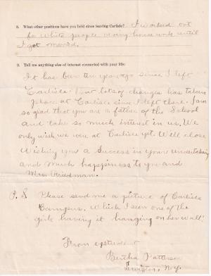 Bertha May Henry Student File