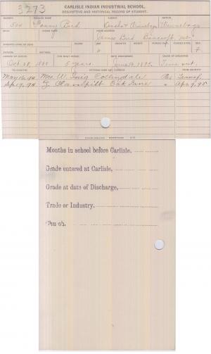 Fanny Bird Student File Fanny Bird Student File