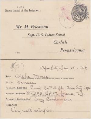 Alpha Moses Student File