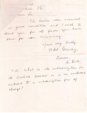 Abel Greeley Student File