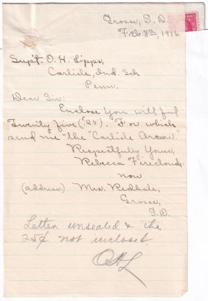 Rebecca Firecloud Student File