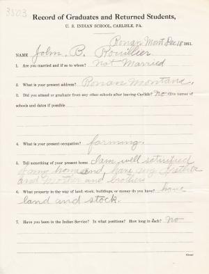 John Rouillier Student File John Rouillier Student File