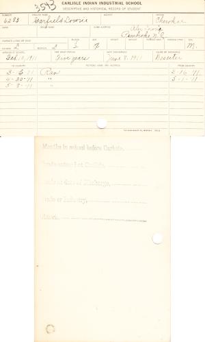 Garfield Lowrie Student File