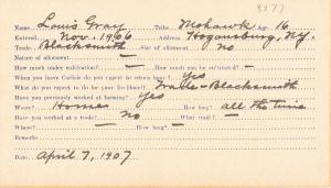 Louis Gray Student File Louis Gray Student File