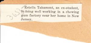 Estelle Tahamont (Falling Star) Student File