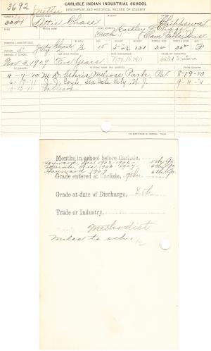 Lettie Chase Student File
