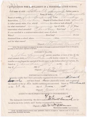 Stillwell Saunooke Student File Stillwell Saunooke Student File