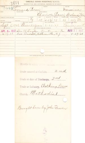Leonard Pecore Student File Leonard Pecore Student File