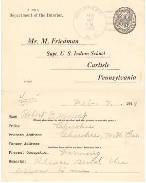 Robert Bigmeat Student File