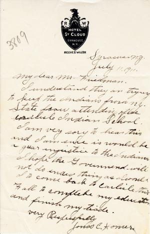 Jonas Homer Student File Jonas Homer Student File