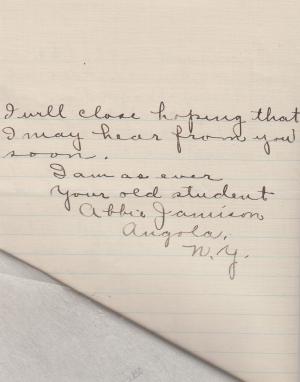 Abbie Jamison Student File