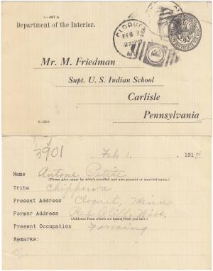 Antoine Petite Student File