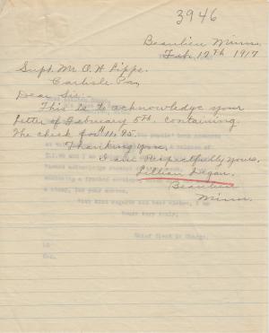 Lillian Degan Student File