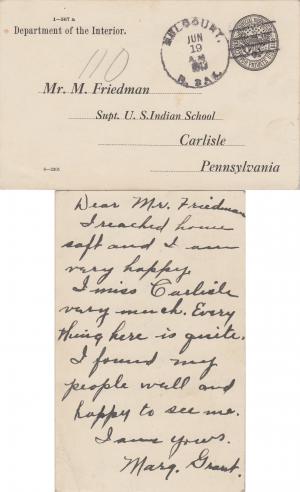 Margaret Grant Student File