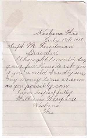 William Waupoose Student File