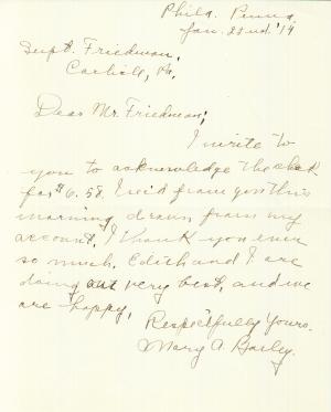 Mary A. Bailey Student File Mary A. Bailey Student File