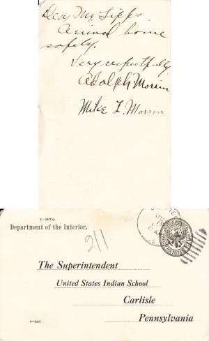 Adolph Morrin Student File