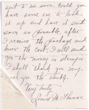 Louise Thomas Student File