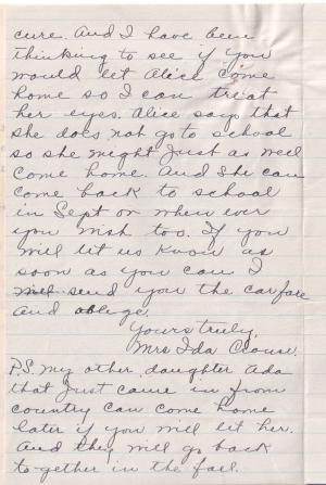 Alice M. Crouse Student File