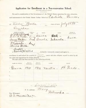 Victor Wells Student File