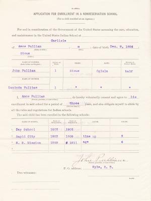 Amos Pulliam Student File Amos Pulliam Student File
