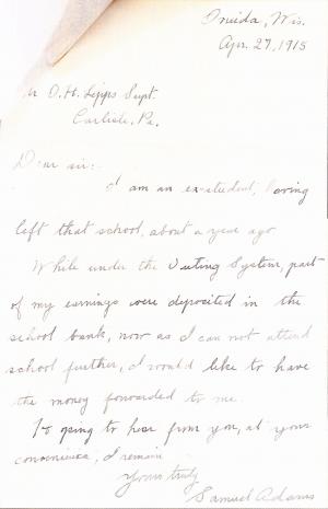Samuel Adams Student File Samuel Adams Student File