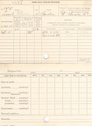 Thomas Lossih Student File Thomas Lossih Student File