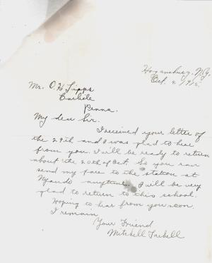 Mitchell Tarbell Student File
